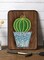 String Art DIY Kit - Potted Cactus. Wizardi Craft Kit F07-M12-3-DH9010